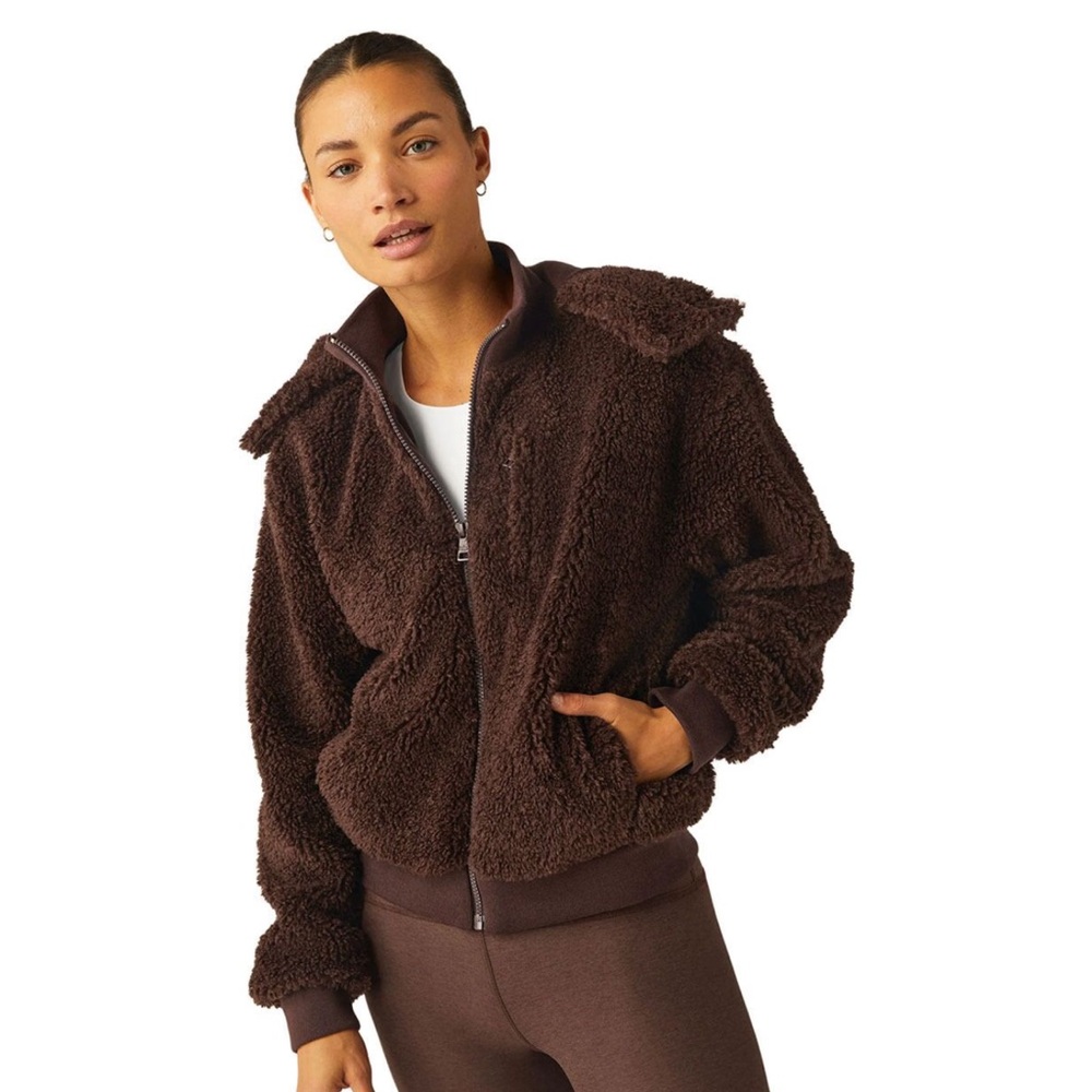 Beyond Yoga - Adventure Jacket in Espresso - Size M